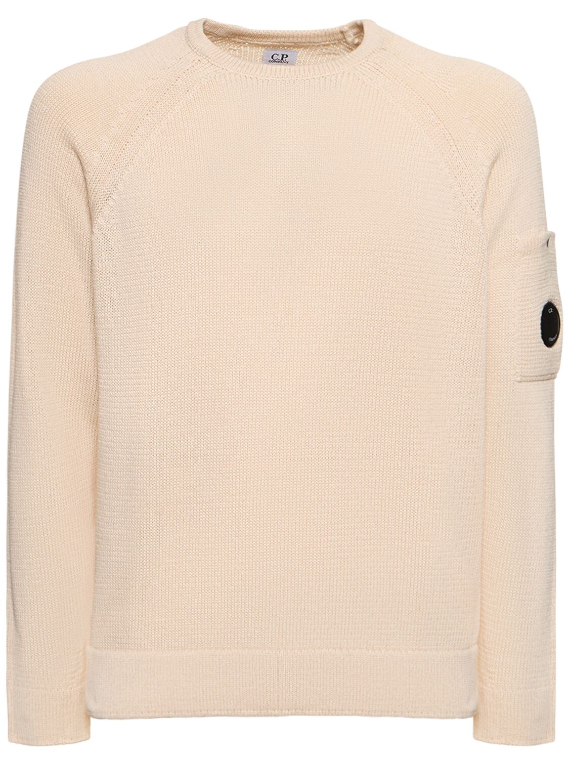 Compact Cotton Knit Sweater - C.P. COMPANY - Modalova