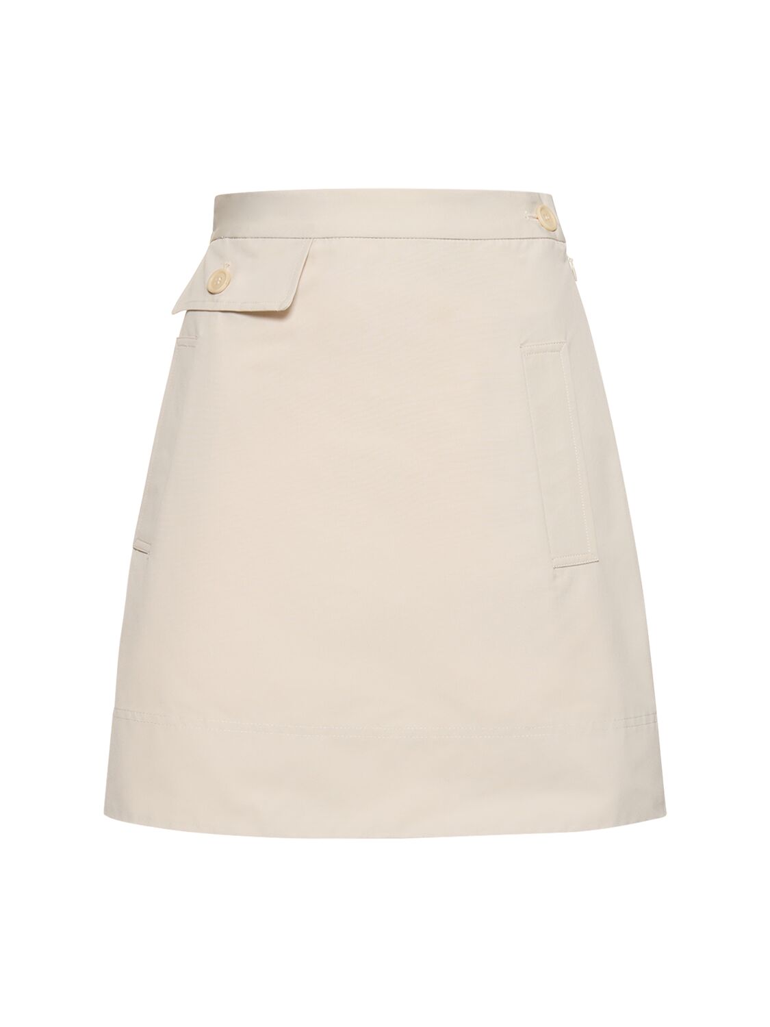 Cotton Canvas Mini Skirt - ASPESI - Modalova