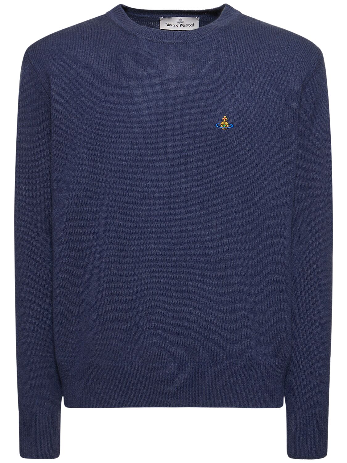 Logo Embroidery Mohair Knit Sweater - VIVIENNE WESTWOOD - Modalova