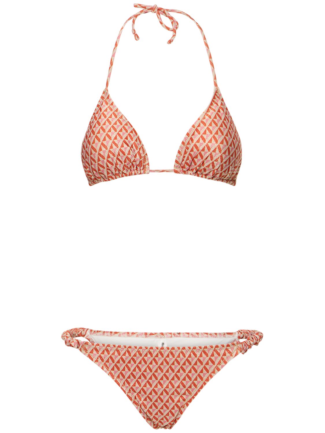 Bedruckter Triangel-bikini „scrunchie“ - REINA OLGA - Modalova