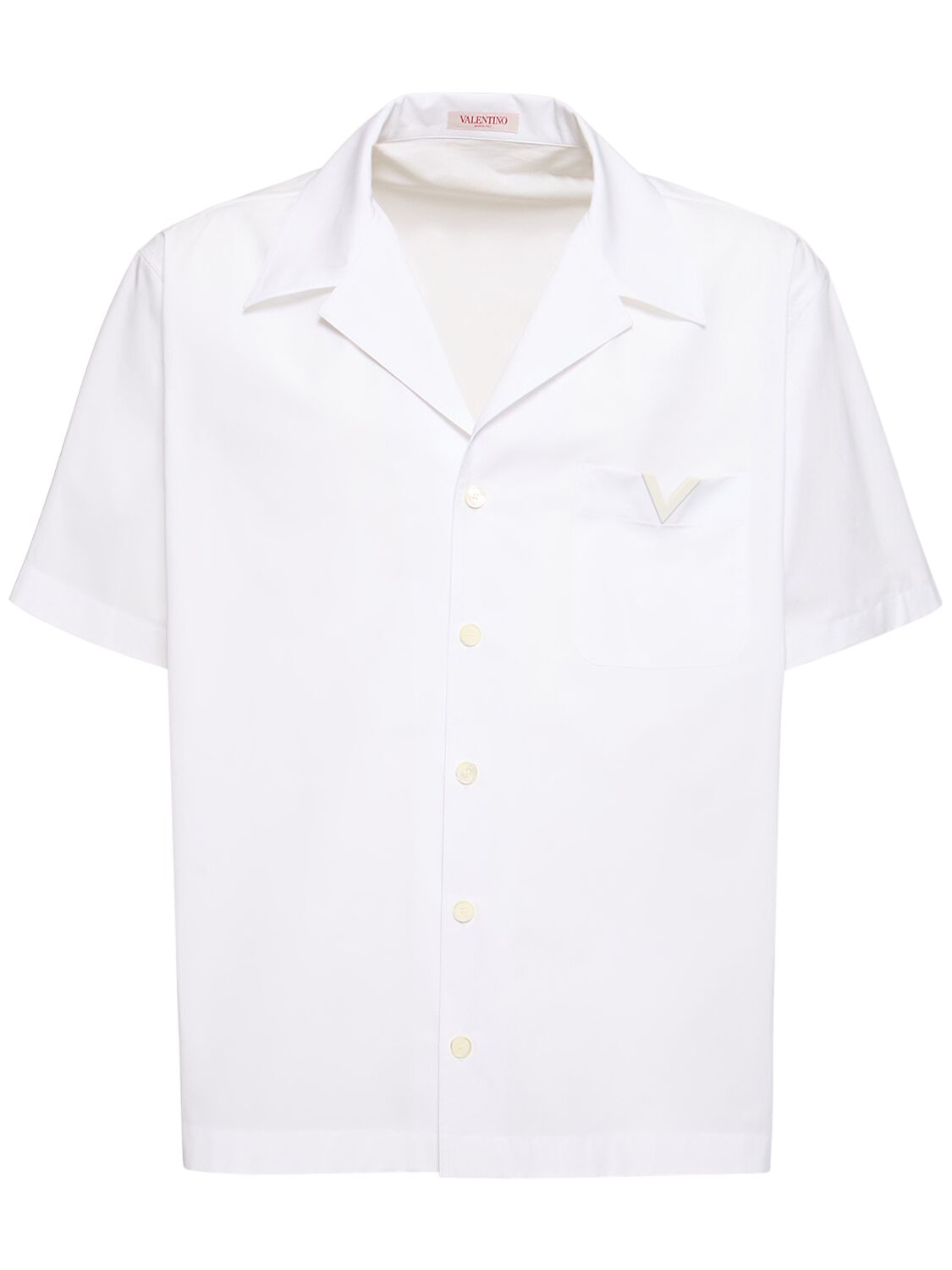 Short Sleeve Cotton Shirt - VALENTINO - Modalova
