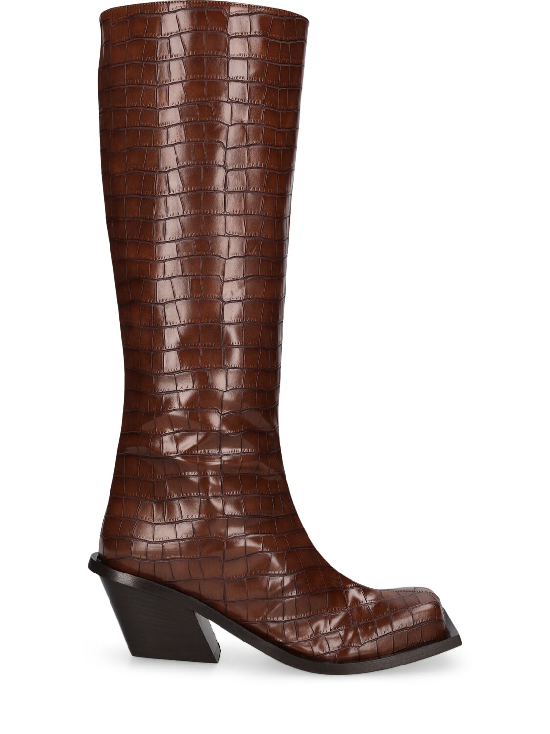 Mm Blondine Faux Leather Cowboy Boots - GIA BORGHINI - Modalova