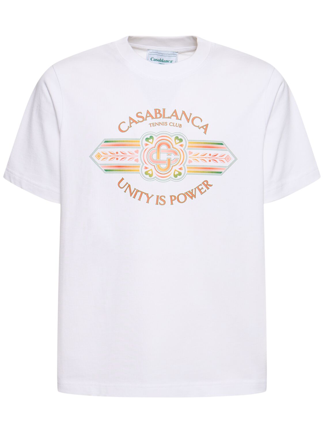 T-shirt Aus Bio-baumwolle „unity Is Power“ - CASABLANCA - Modalova