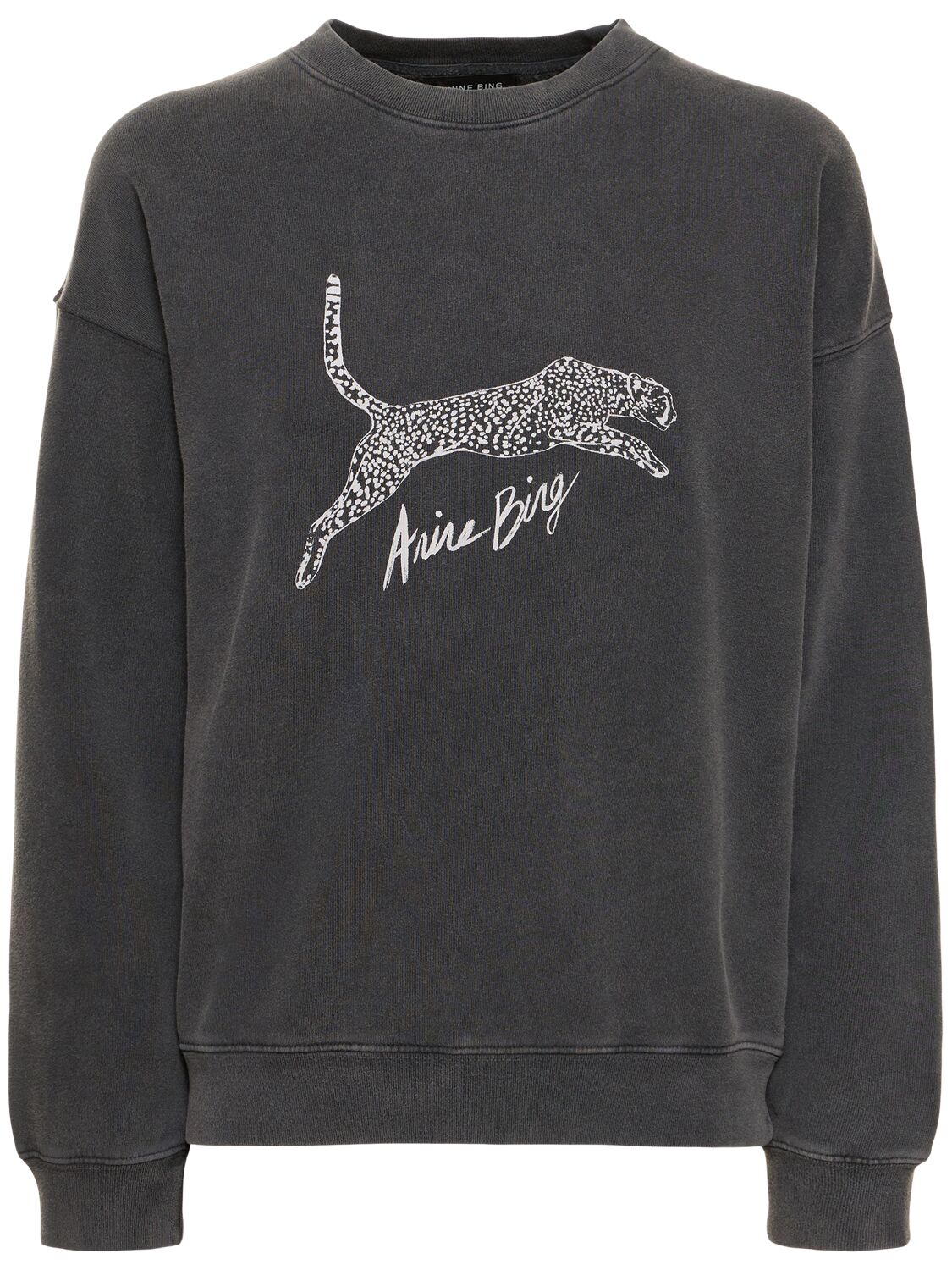 Spencer Spotted Leopard Sweatshirt - ANINE BING - Modalova