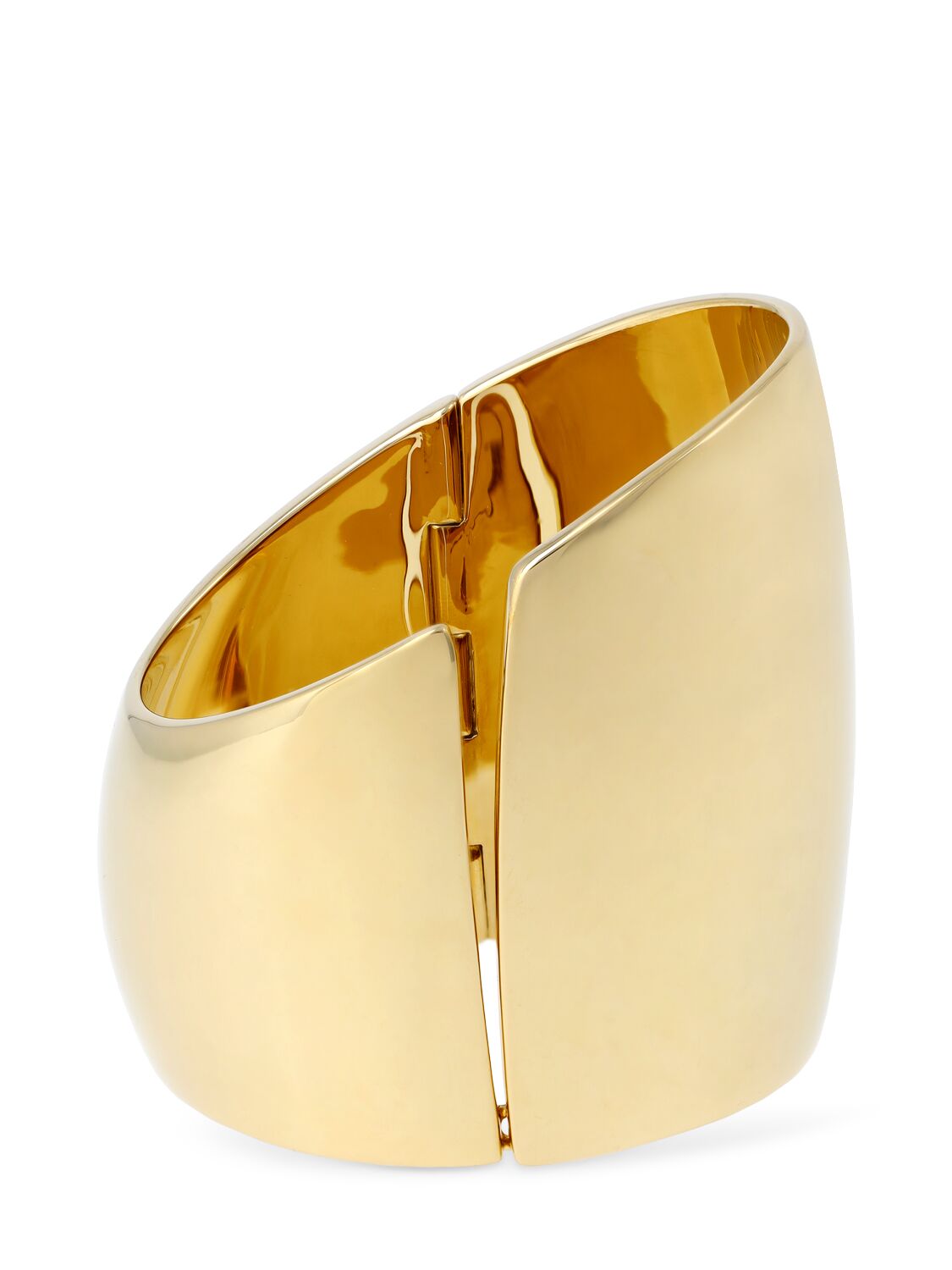 Asymmetric Split Brass Cuff Bracelet - SAINT LAURENT - Modalova