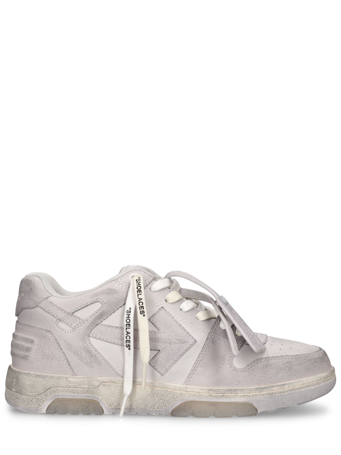 Sneakers Out Of Office In Pelle Effetto Vintage - OFF-WHITE - Modalova