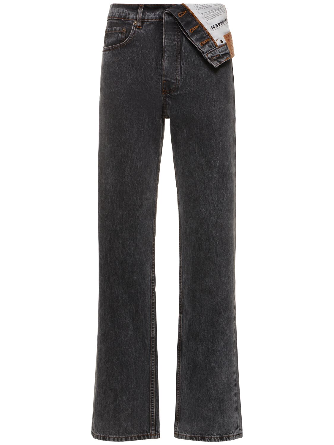 Foldable Midrise Waist Straight Jeans - Y/PROJECT - Modalova