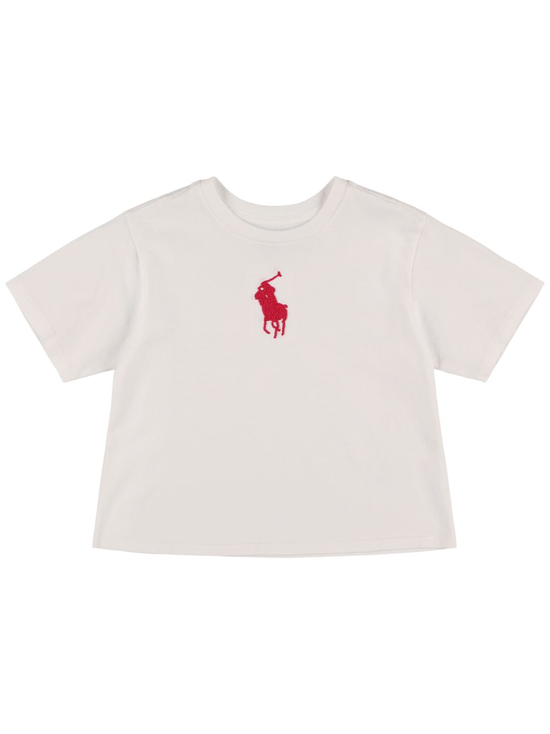 T-shirt In Jersey Di Cotone Con Logo - POLO RALPH LAUREN - Modalova