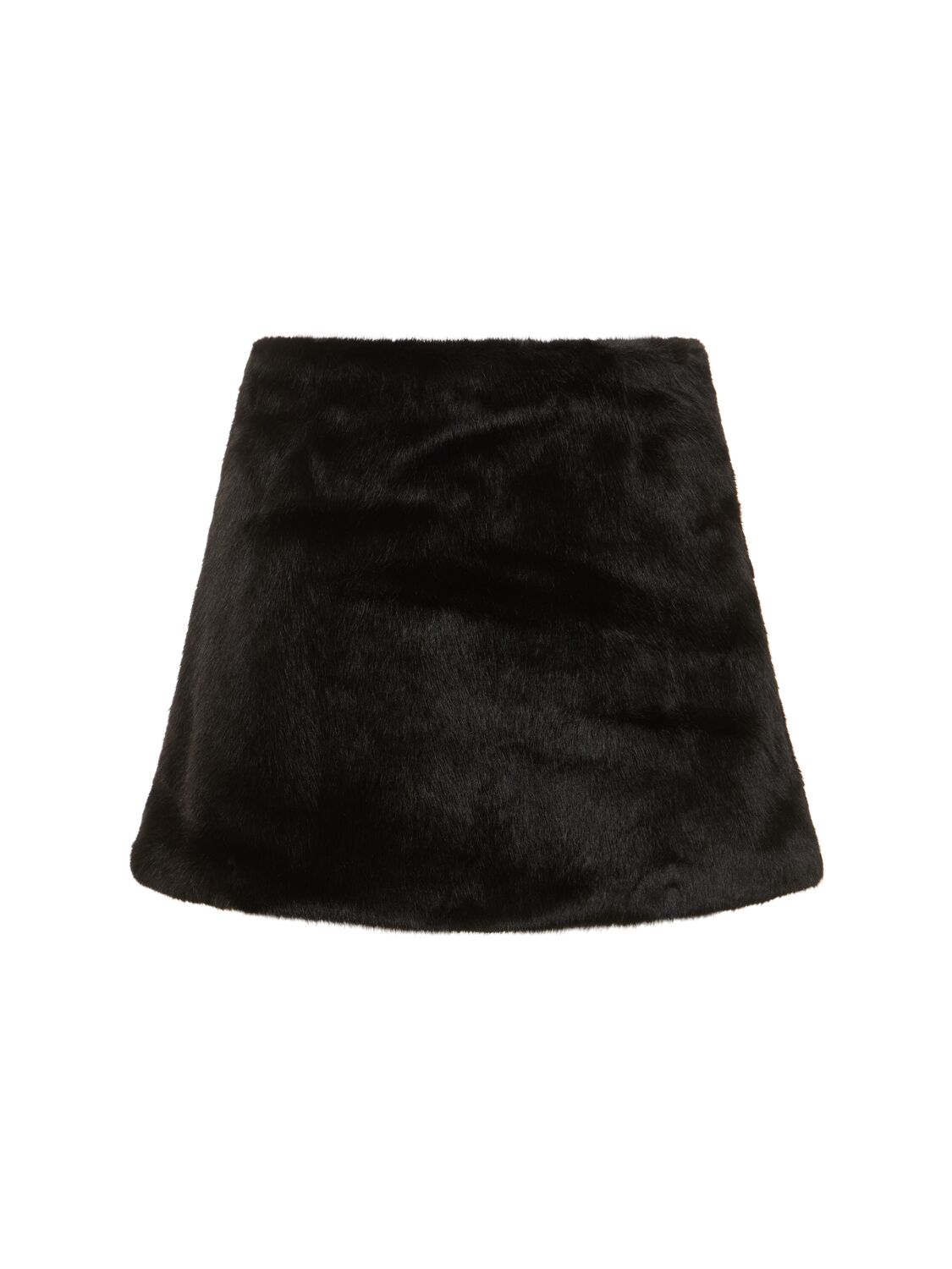 Faux Fur Mini Skirt - WEWOREWHAT - Modalova