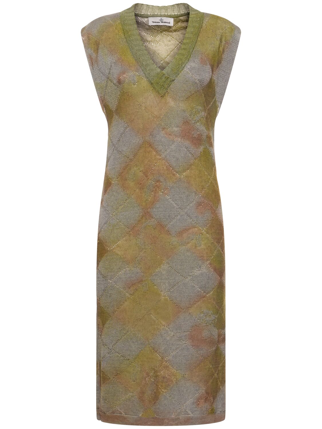 Pearl Sleeveless Knit Hemp Midi Dress - VIVIENNE WESTWOOD - Modalova