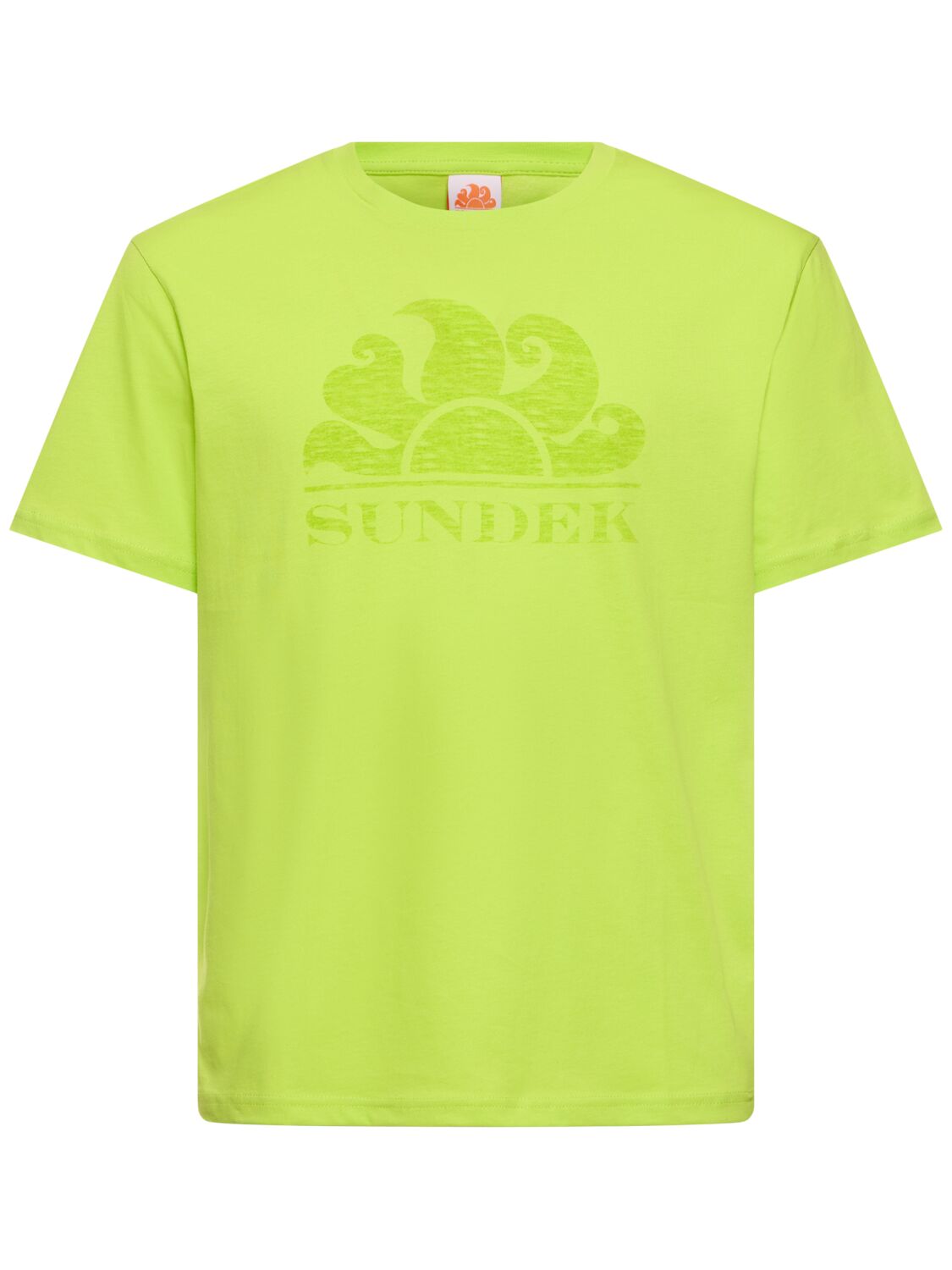 Logo Print Cotton Jersey T-shirt - SUNDEK - Modalova