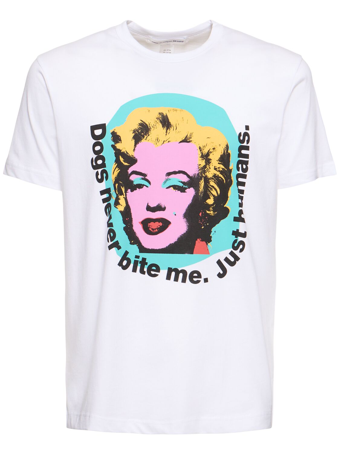Andy Warhol Printed Cotton T- Shirt - COMME DES GARÇONS SHIRT - Modalova