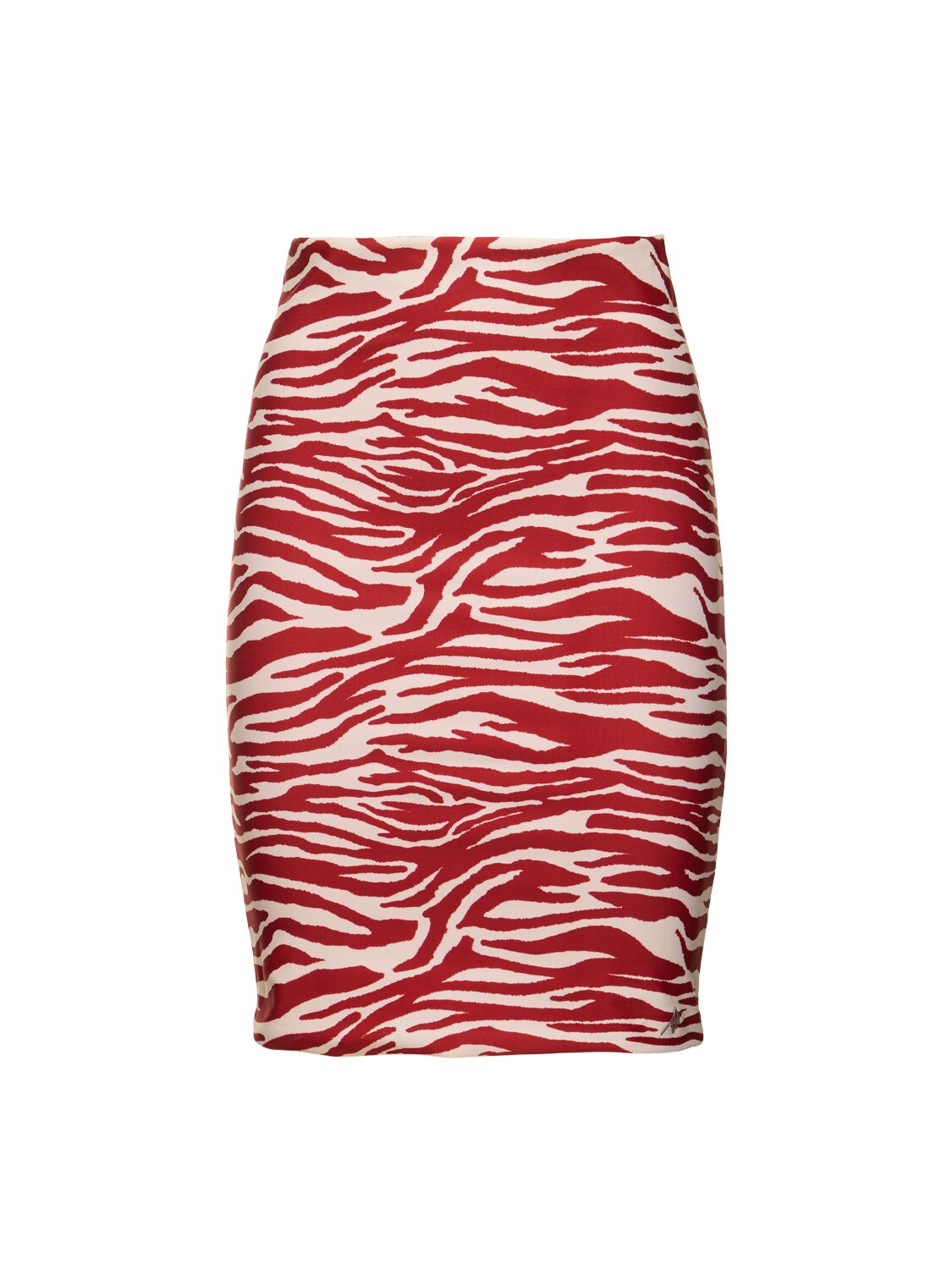 Printed Lycra Draped Low Rise Mini Skirt - THE ATTICO - Modalova