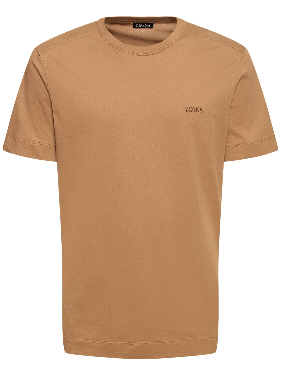 Cotton Short Sleeves T-shirt - ZEGNA - Modalova
