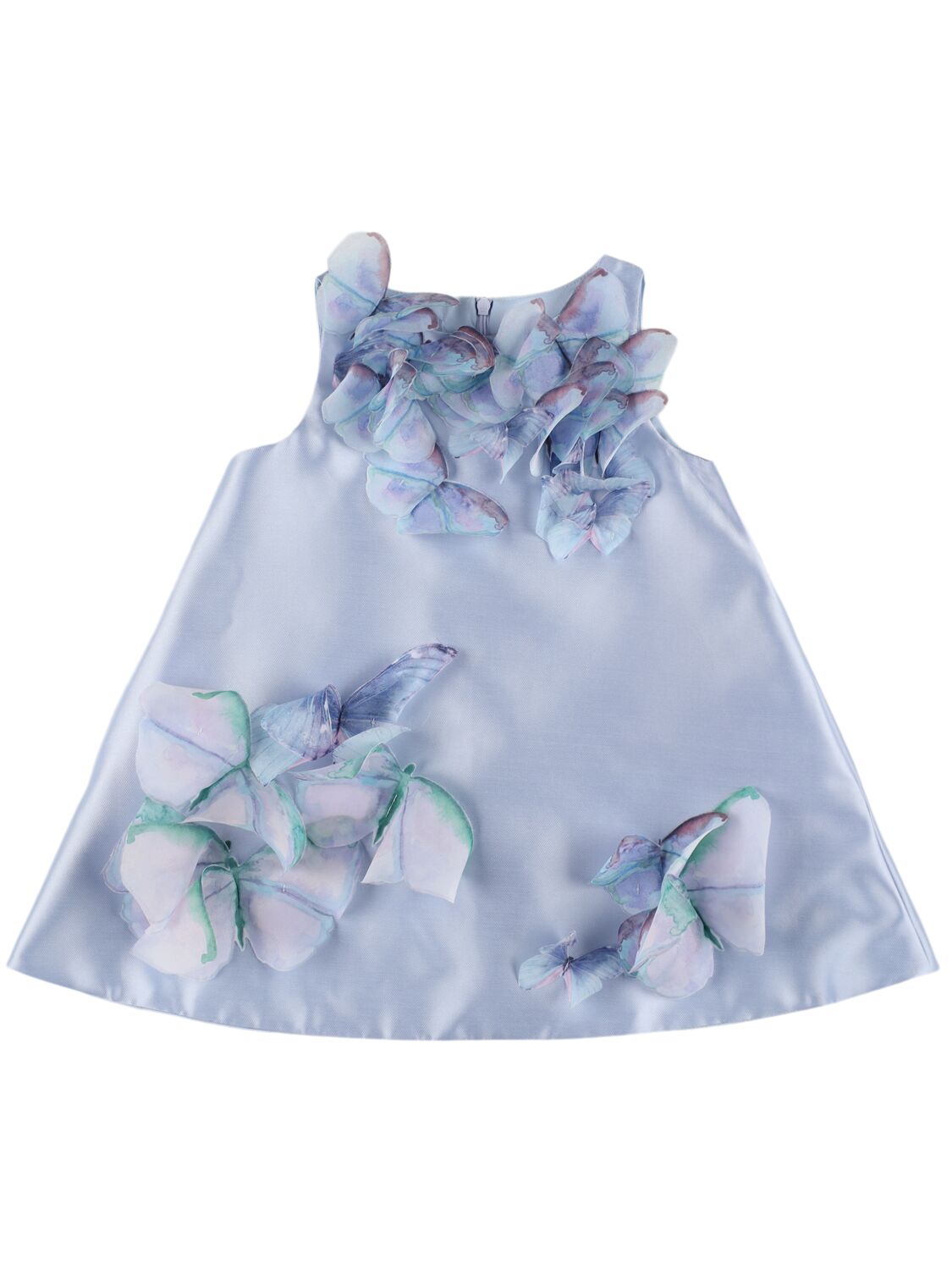 Taffeta Dress W/ Butterfly Appliqués - NIKOLIA - Modalova