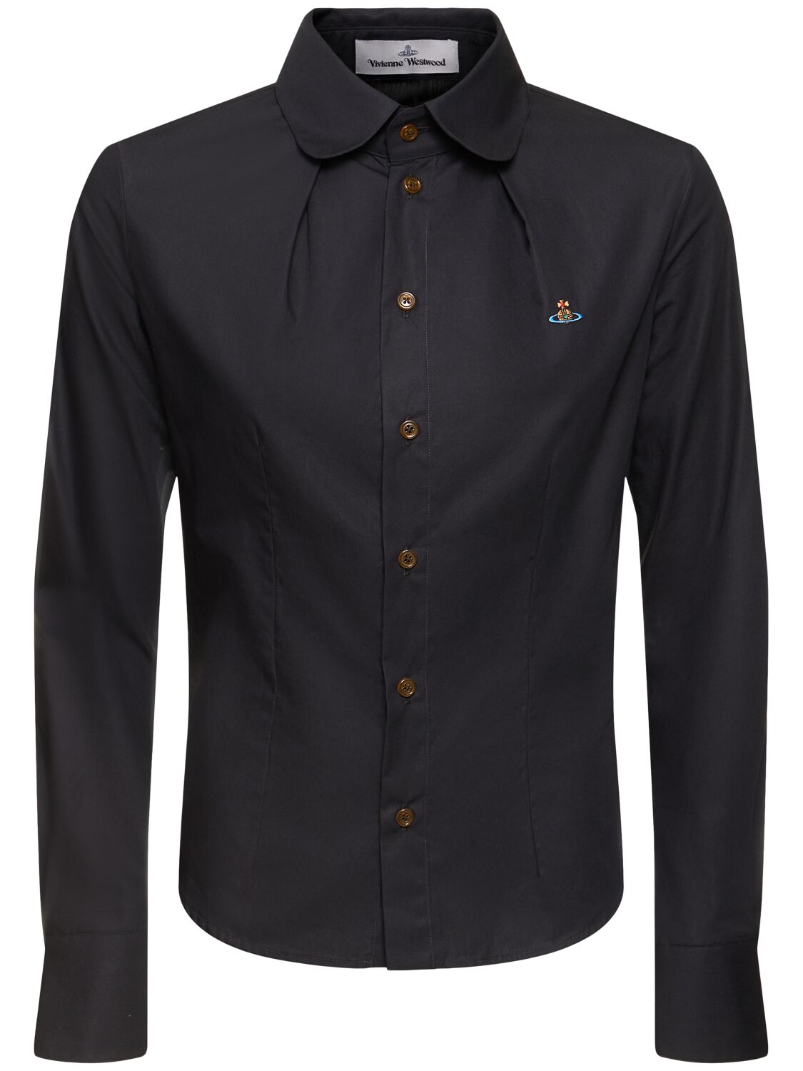 Toulouse Cotton Poplin Shirt W/logo - VIVIENNE WESTWOOD - Modalova