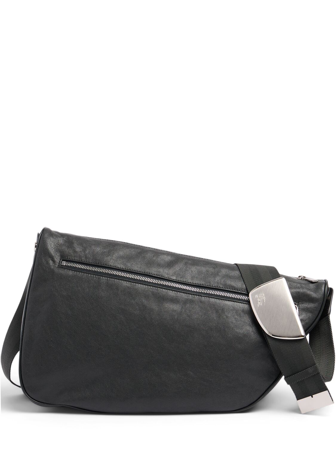 Large Shield Leather Messenger Bag - BURBERRY - Modalova