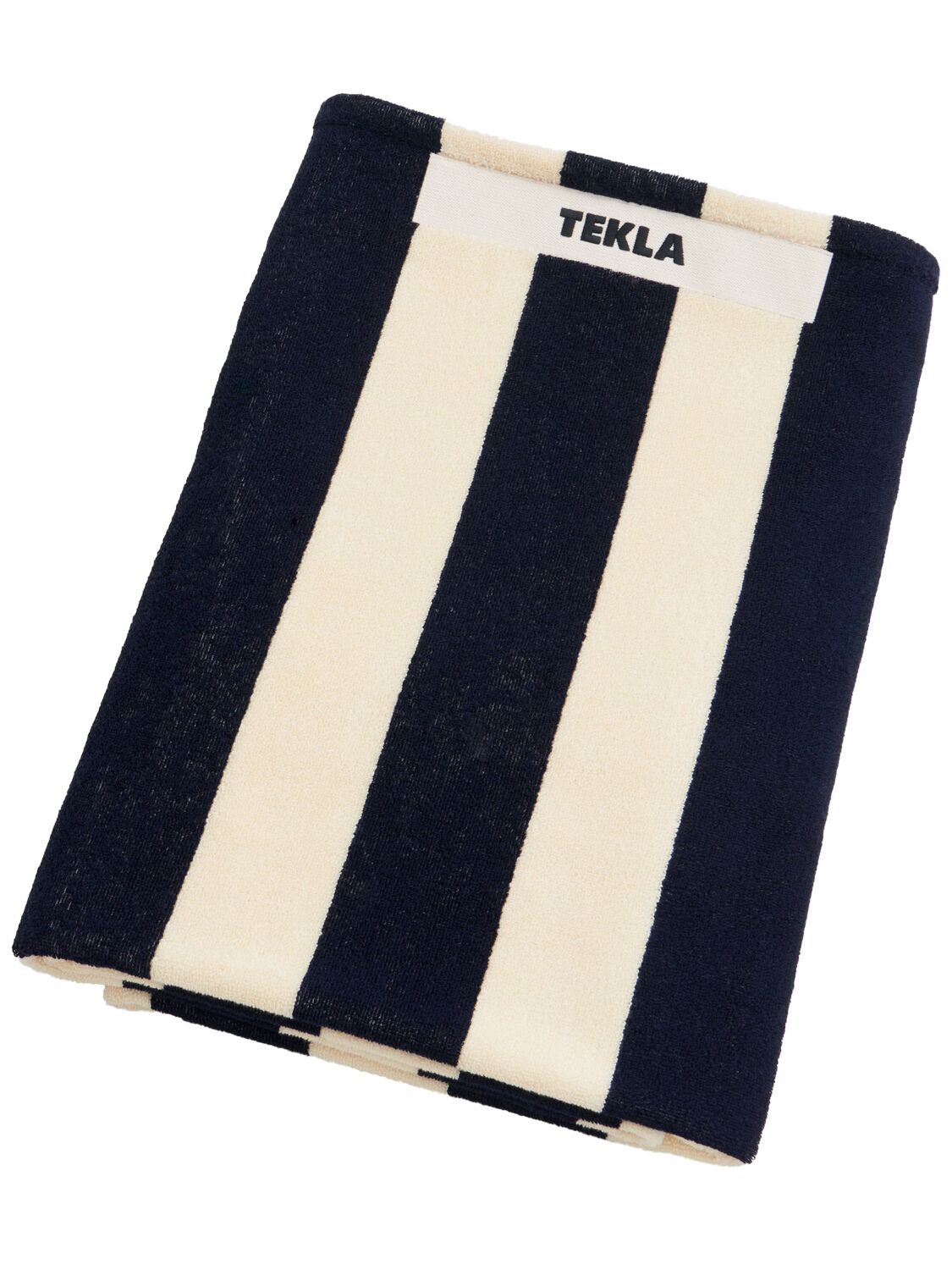 Navy Striped Beach Towel - TEKLA - Modalova