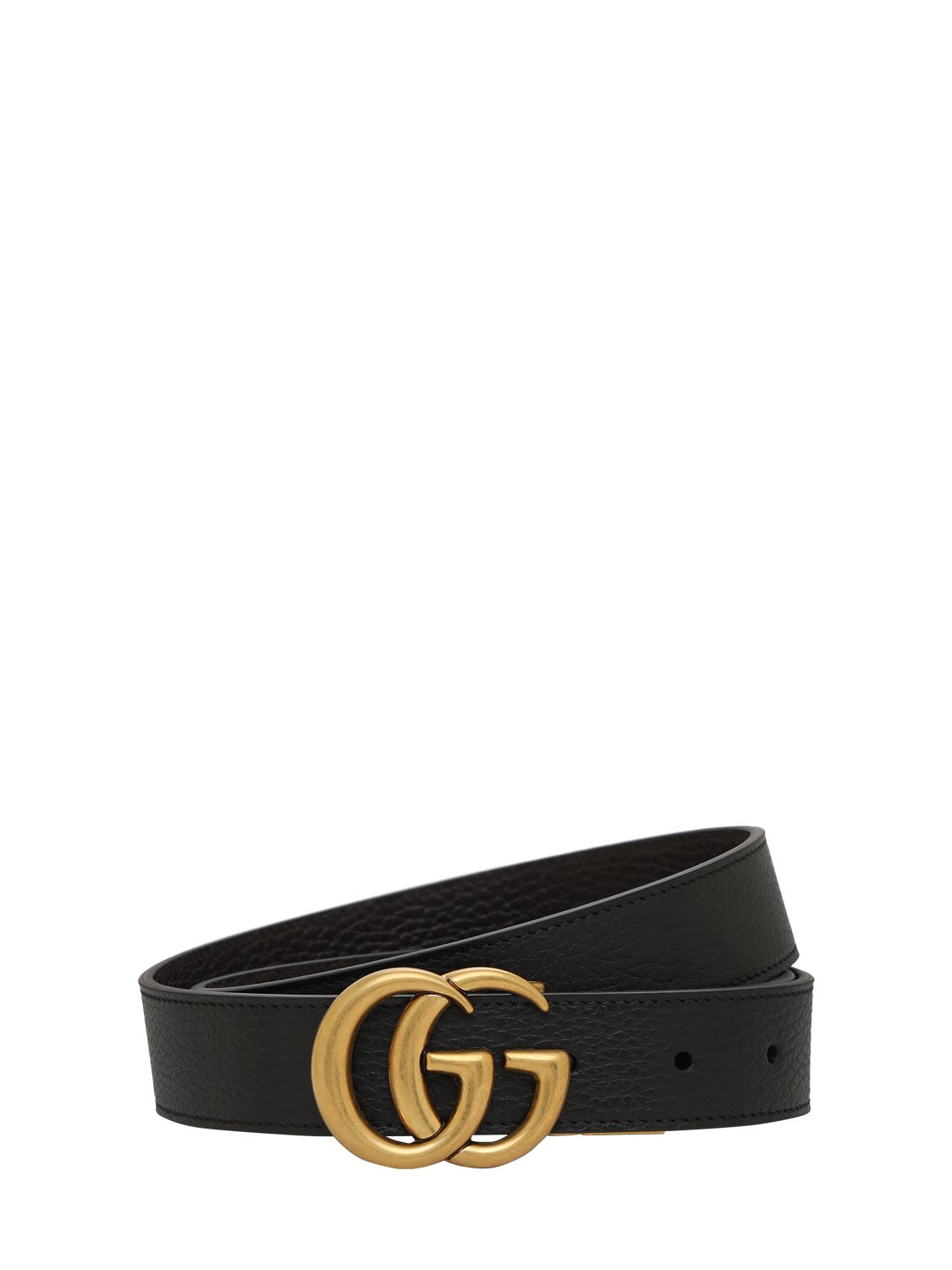 Cm Gg Reversible Leather Belt - GUCCI - Modalova