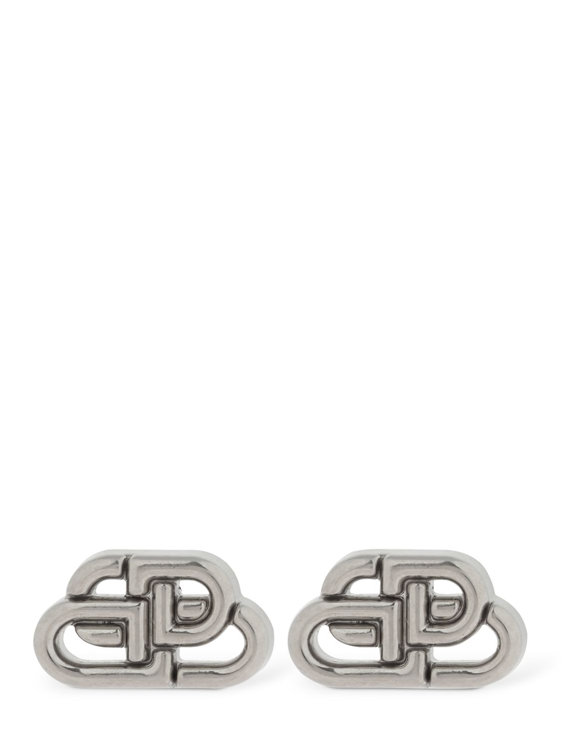 Bb Xs Mini Logo Stud Earrings - BALENCIAGA - Modalova
