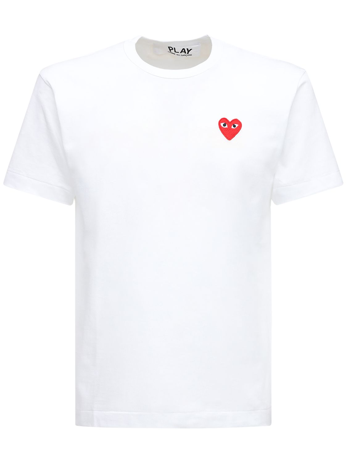 Heart Patch Cotton Jersey T-shirt - COMME DES GARÇONS PLAY - Modalova