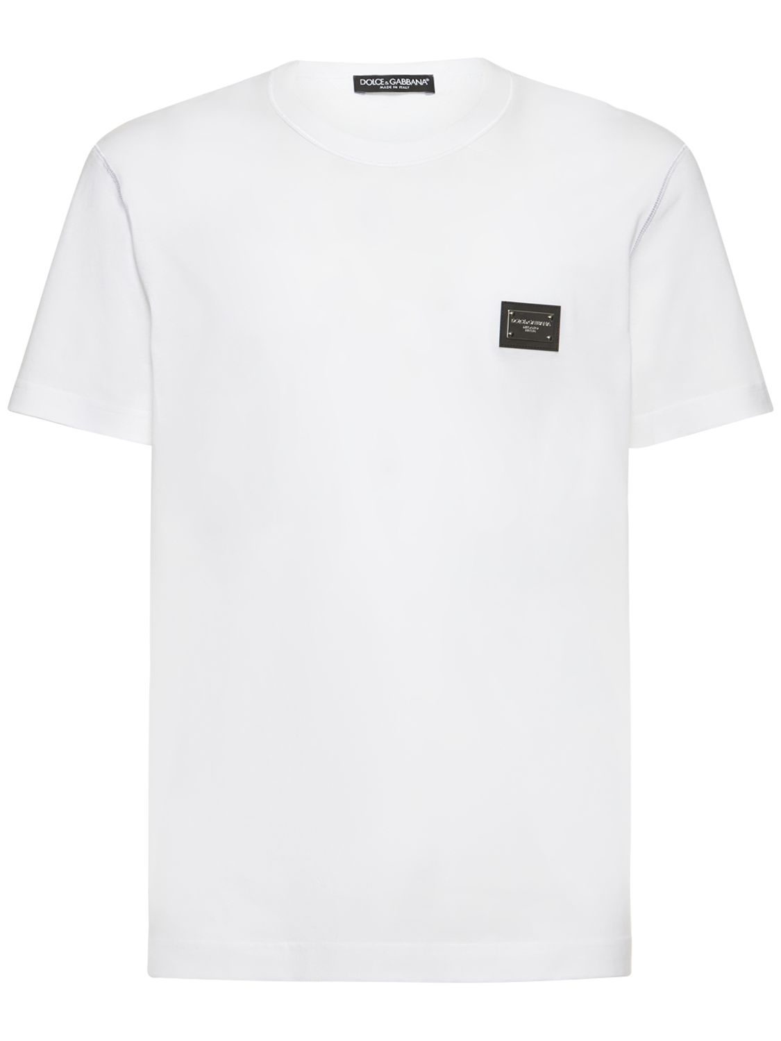 Hombre Camiseta De Algodón Jersey 50 - DOLCE & GABBANA - Modalova