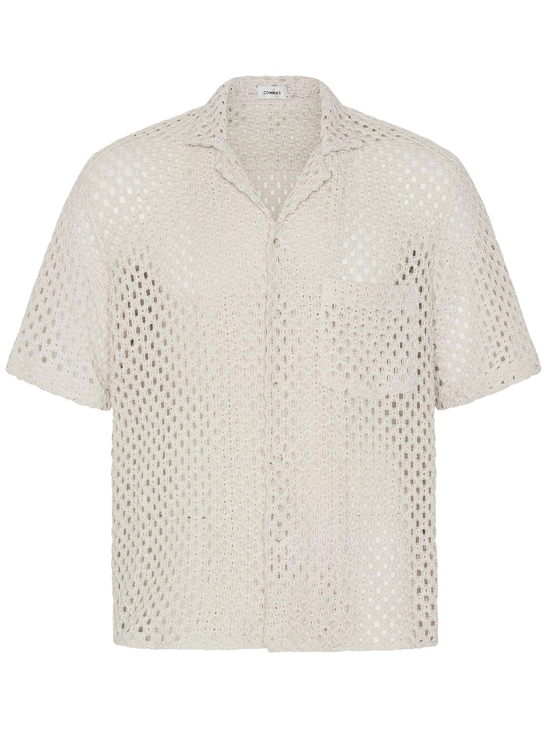 Short Sleeve Macramé Shirt - COMMAS - Modalova