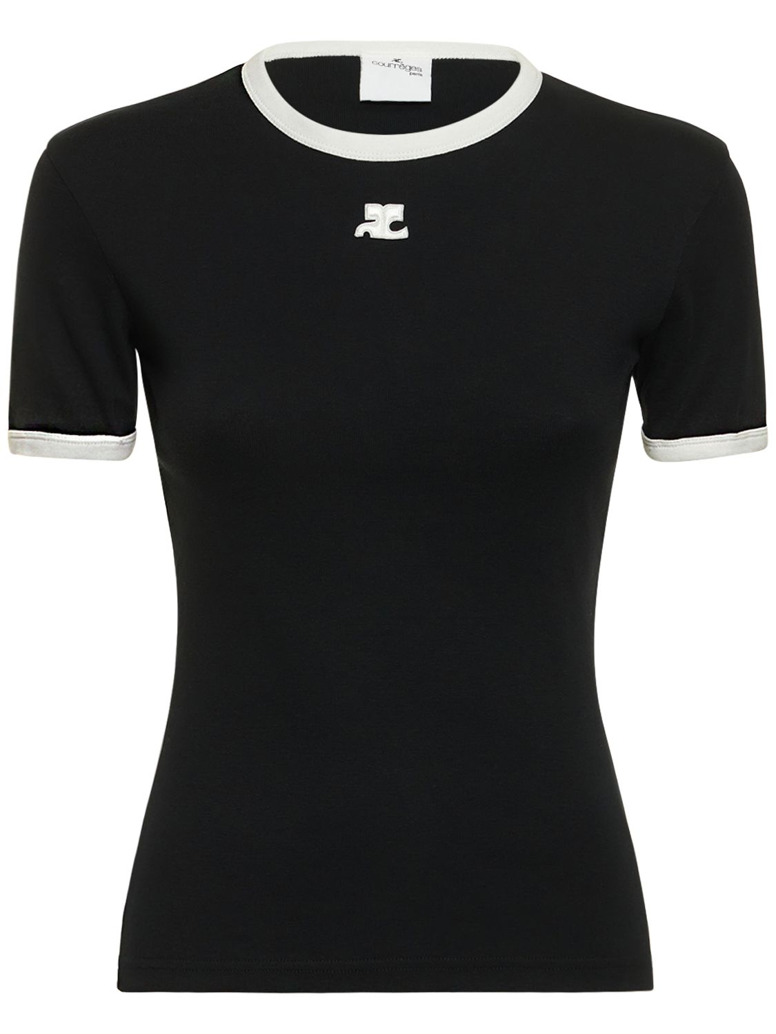 Mujer Camiseta De Algodón Con Logo / Xs - COURREGES - Modalova