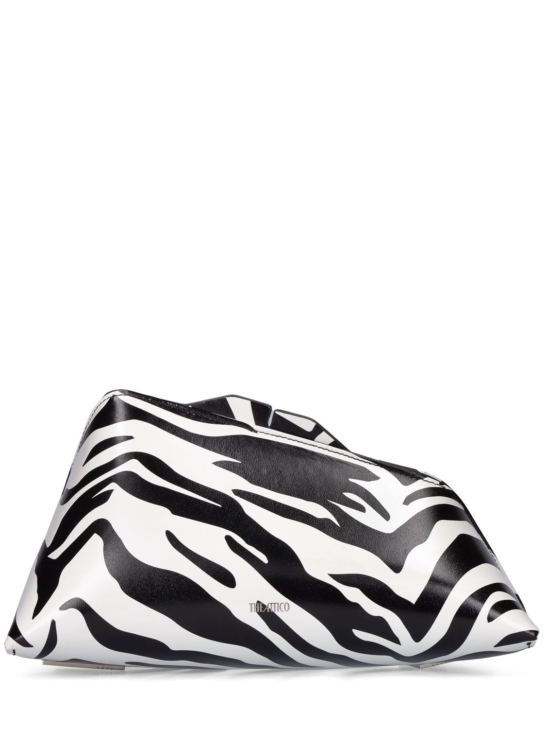 Pochette 8.30 Pm In Pelle Stampa Zebra - THE ATTICO - Modalova