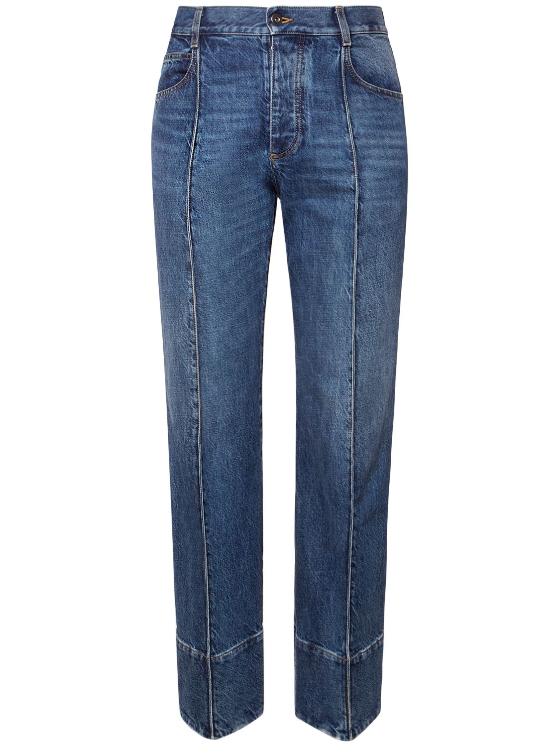 Curved Shape Denim Jeans - BOTTEGA VENETA - Modalova