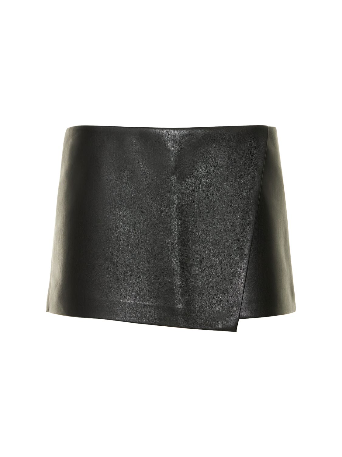 Liza Low Rise Faux Leather Mini Skirt - THE ANDAMANE - Modalova
