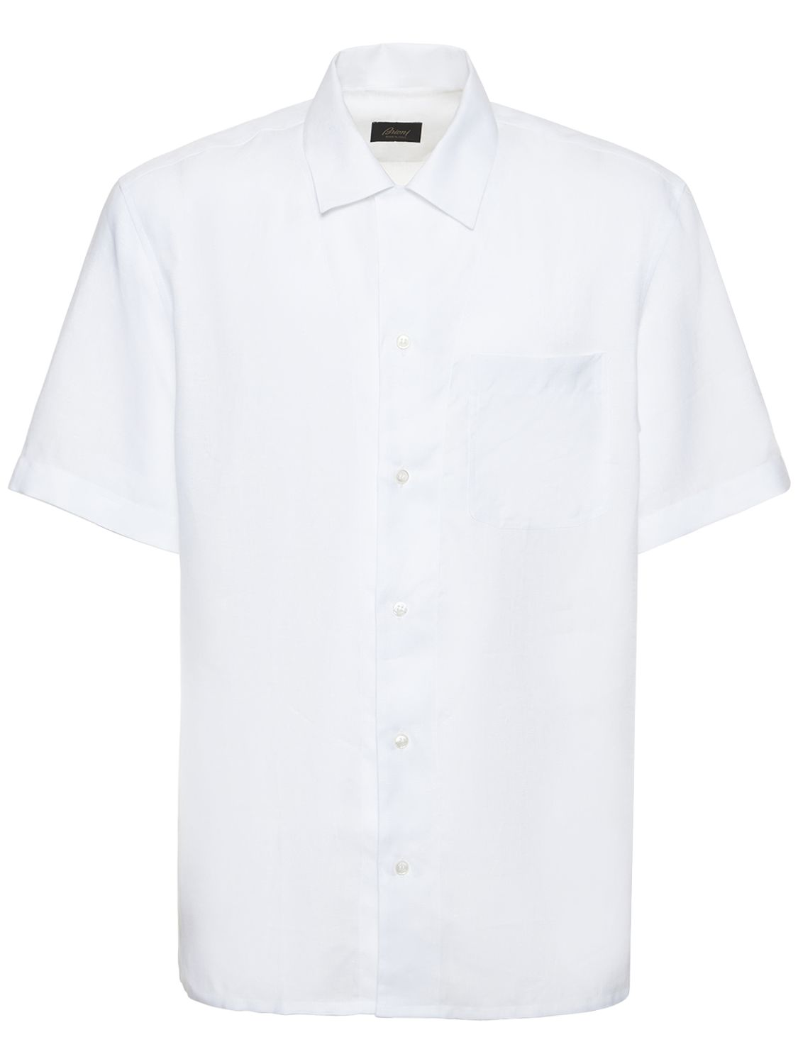 Linen Short Sleeve Shirt - BRIONI - Modalova