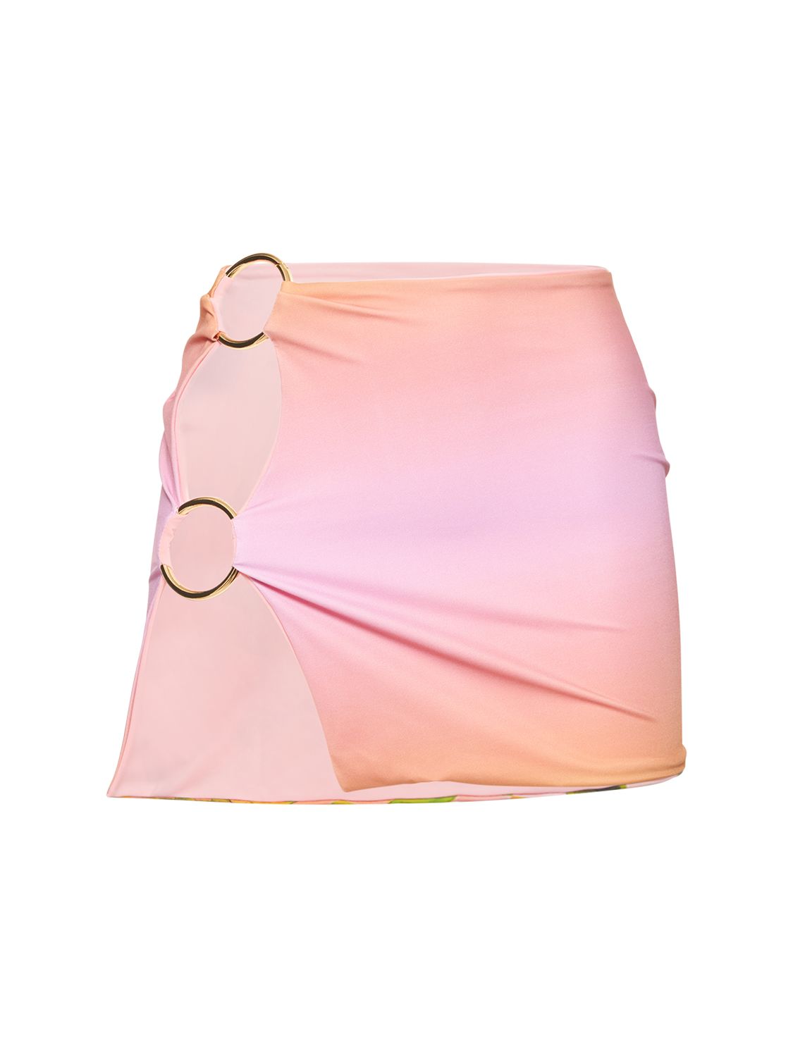 Double Ring Stretch Jersey Mini Skirt - LOUISA BALLOU - Modalova