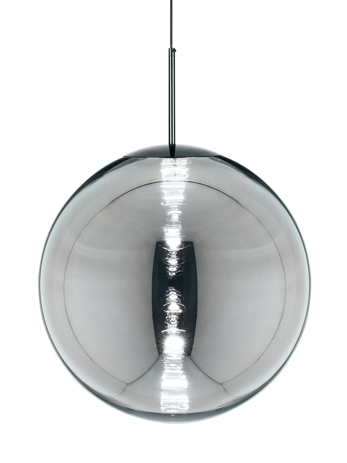 Chrome Globe Pendant 50cm - TOM DIXON - Modalova