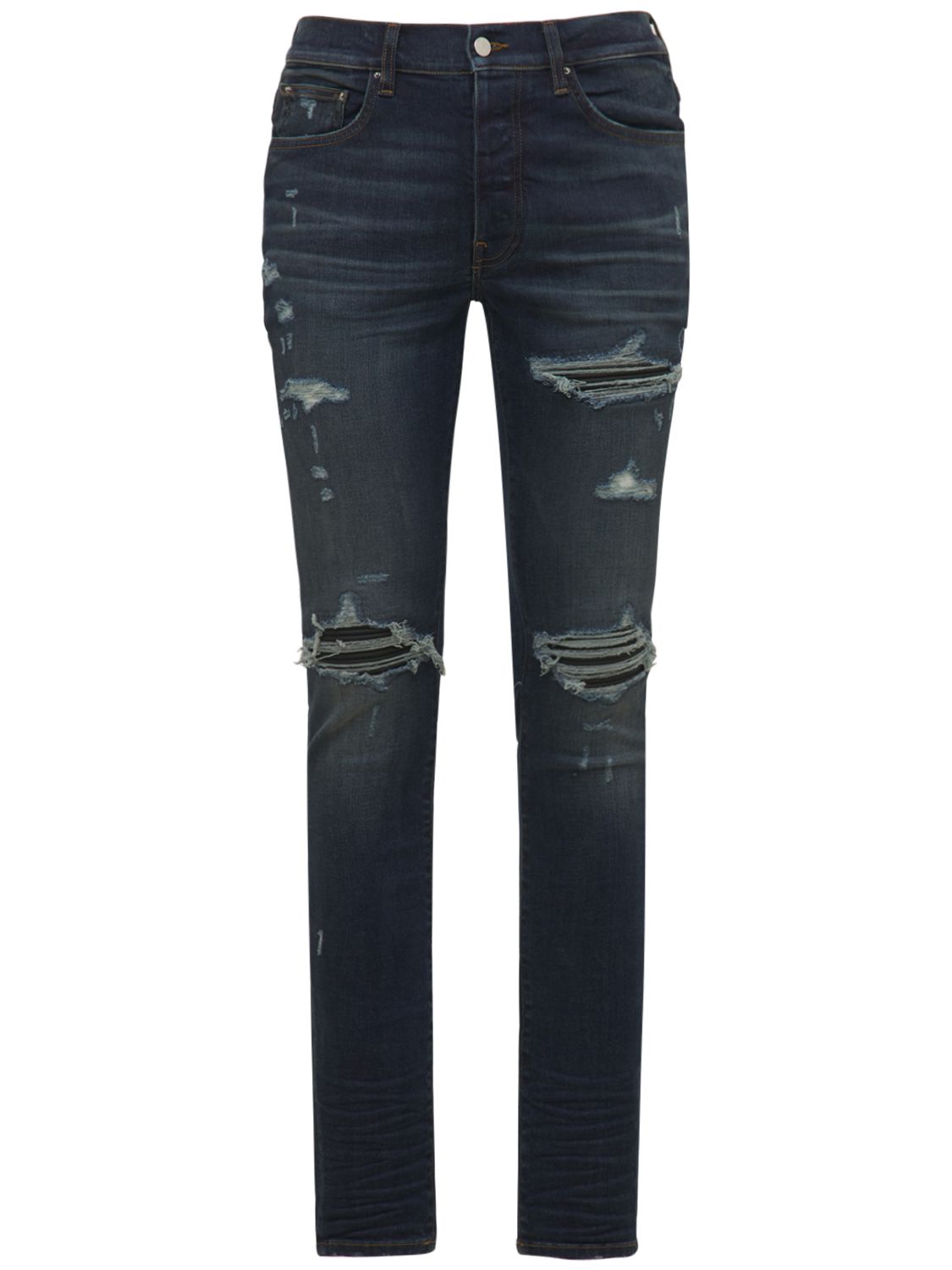 Jeans Tapered Fit "mx1" In Denim Di Cotone 15cm - AMIRI - Modalova