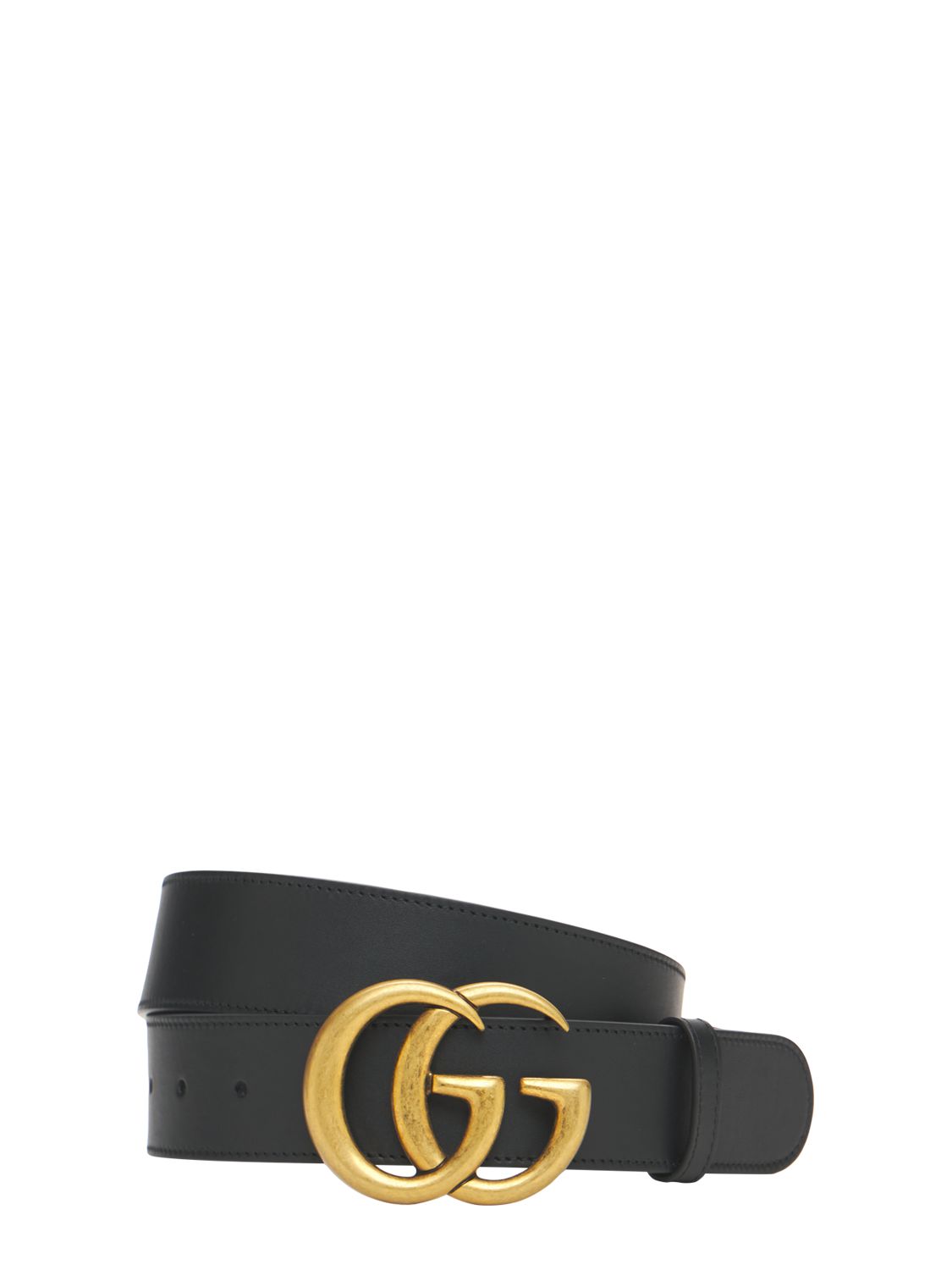 Cm Gg Leather Belt - GUCCI - Modalova