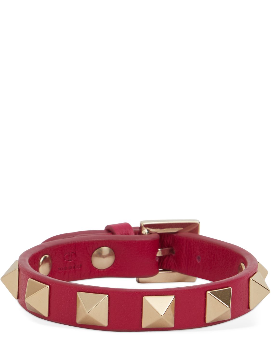 Rockstud Leather Belt Bracelet - VALENTINO GARAVANI - Modalova