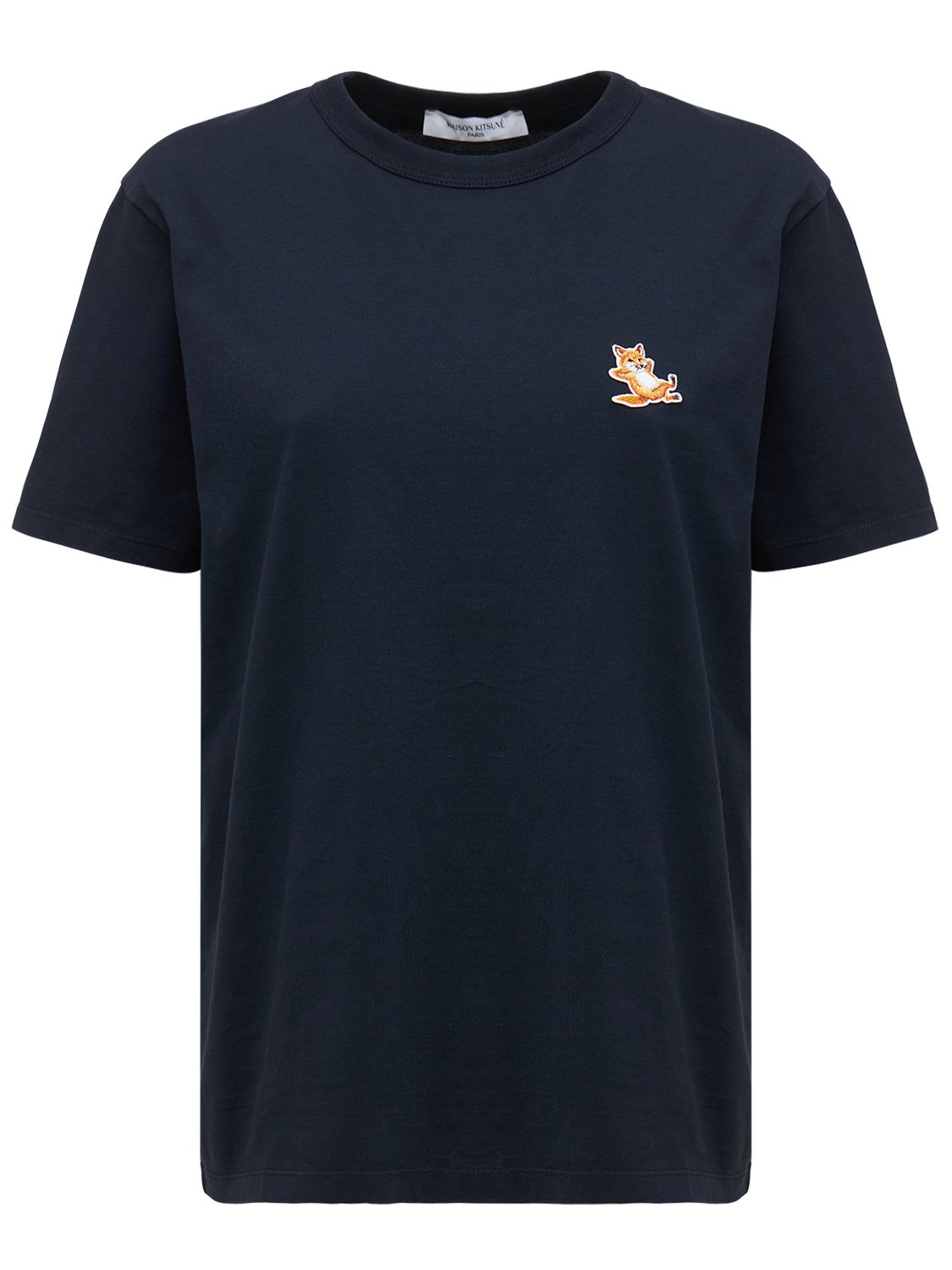 Chillax Fox Patch Cotton T-shirt - MAISON KITSUNÉ - Modalova