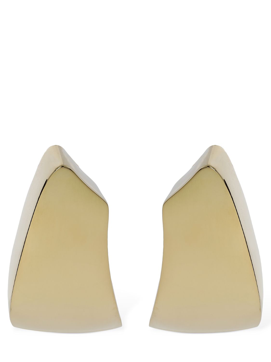 Modernist Triangle Brass Earrings - SAINT LAURENT - Modalova
