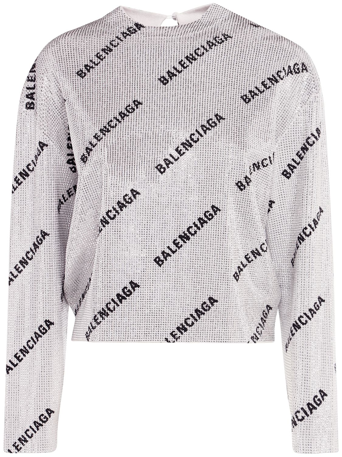 All Over Mini Logo Sweater - BALENCIAGA - Modalova