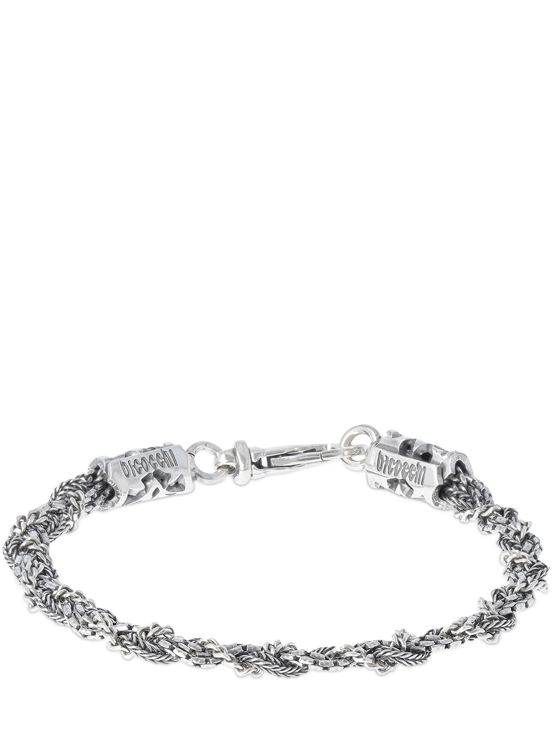 Engraved Braided Chain Bracelet - EMANUELE BICOCCHI - Modalova