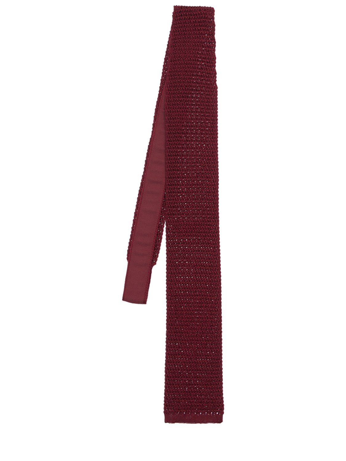 Cravatta In Maglia Di Seta 7.5cm - TOM FORD - Modalova
