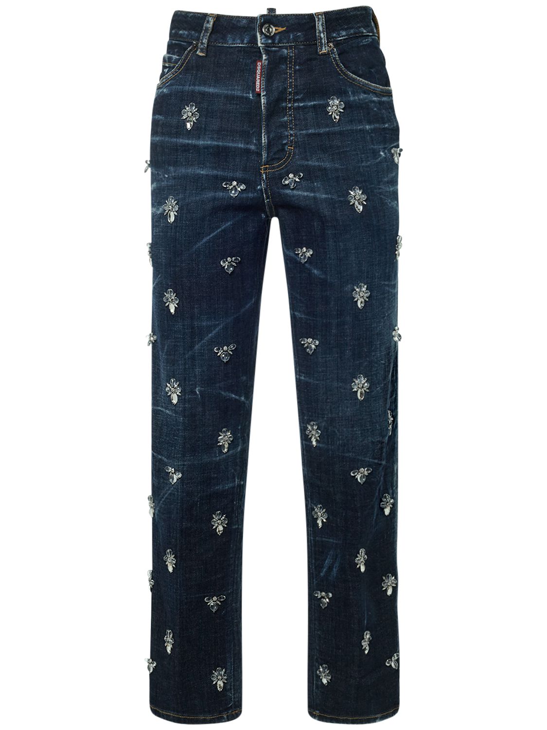 Boston Embellished Wide Leg Jeans - DSQUARED2 - Modalova