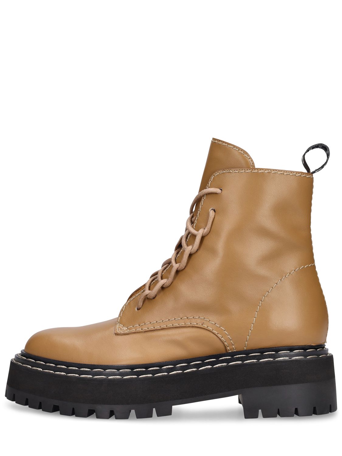 Mm Lug Sole Leather Combat Boots - PROENZA SCHOULER - Modalova