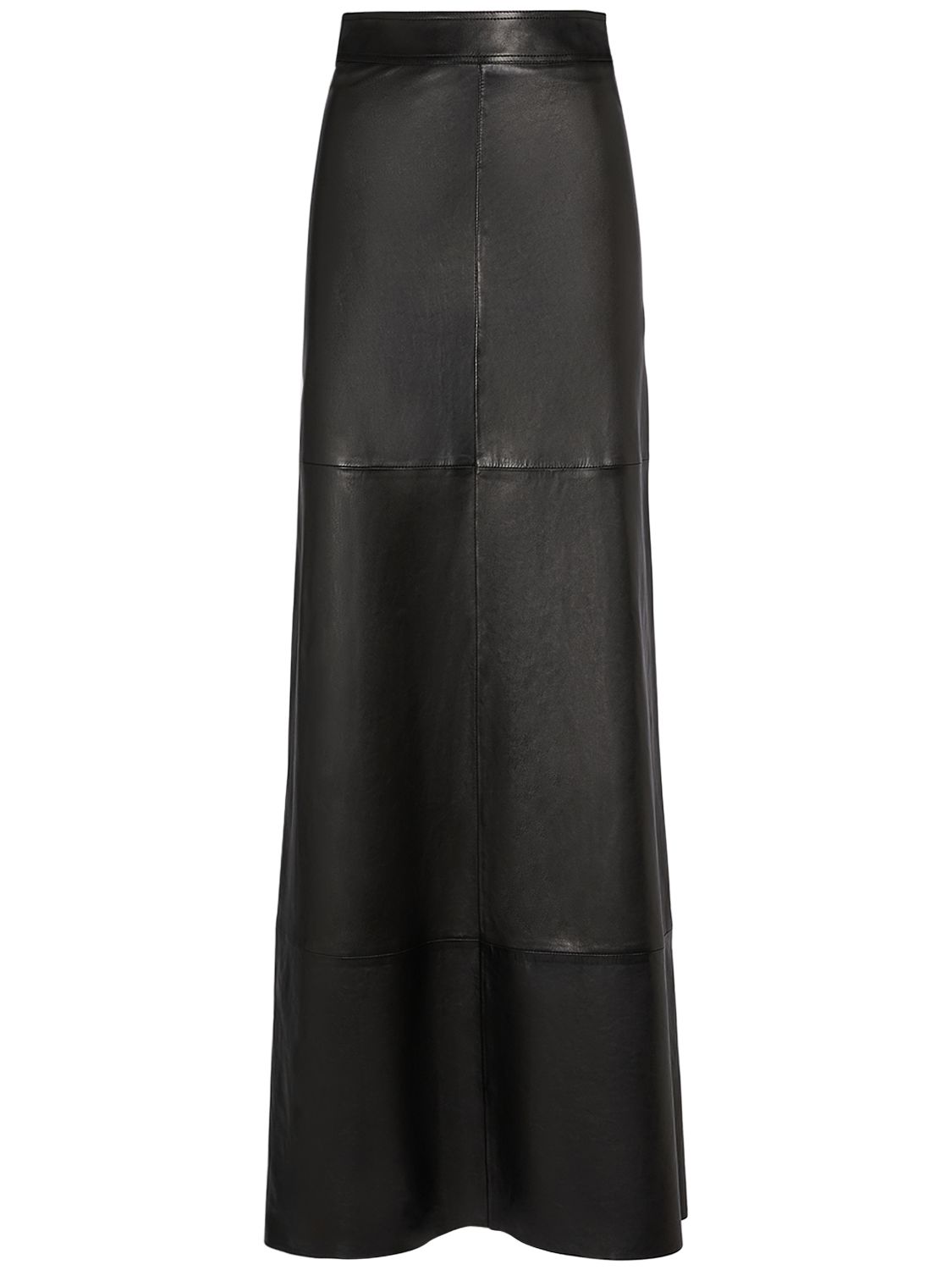 Leather Long Skirt - SAINT LAURENT - Modalova