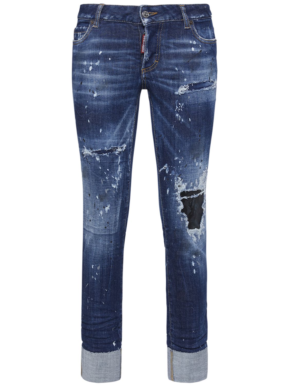 Mujer Jeans Rectos De Denim De Algodón 34 - DSQUARED2 - Modalova