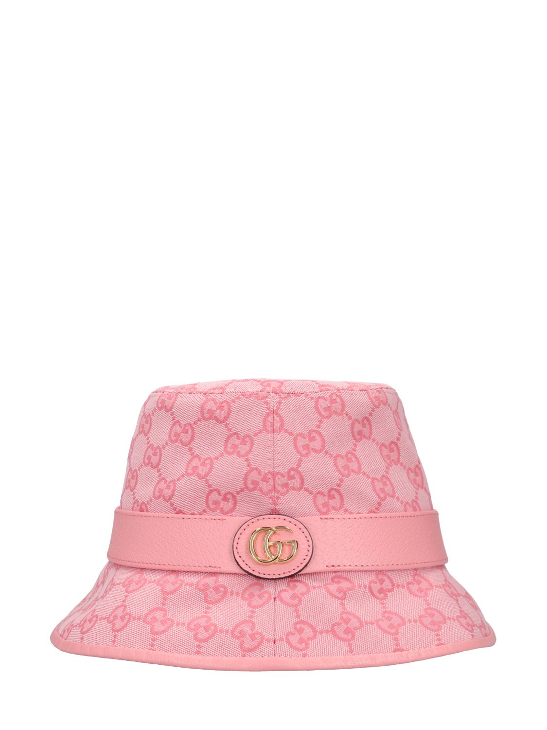 Cappello Bucket In Tela Di Misto Cotone Logo Gg - GUCCI - Modalova