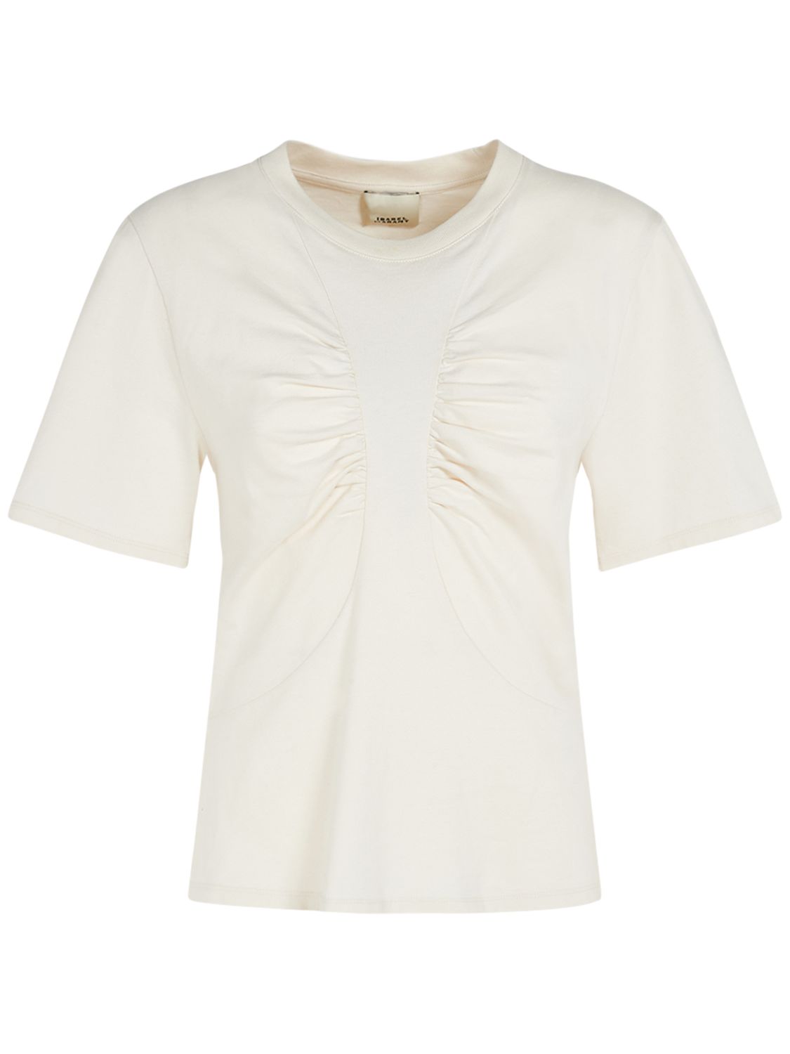 Zeren Gathered Cotton T-shirt - ISABEL MARANT - Modalova