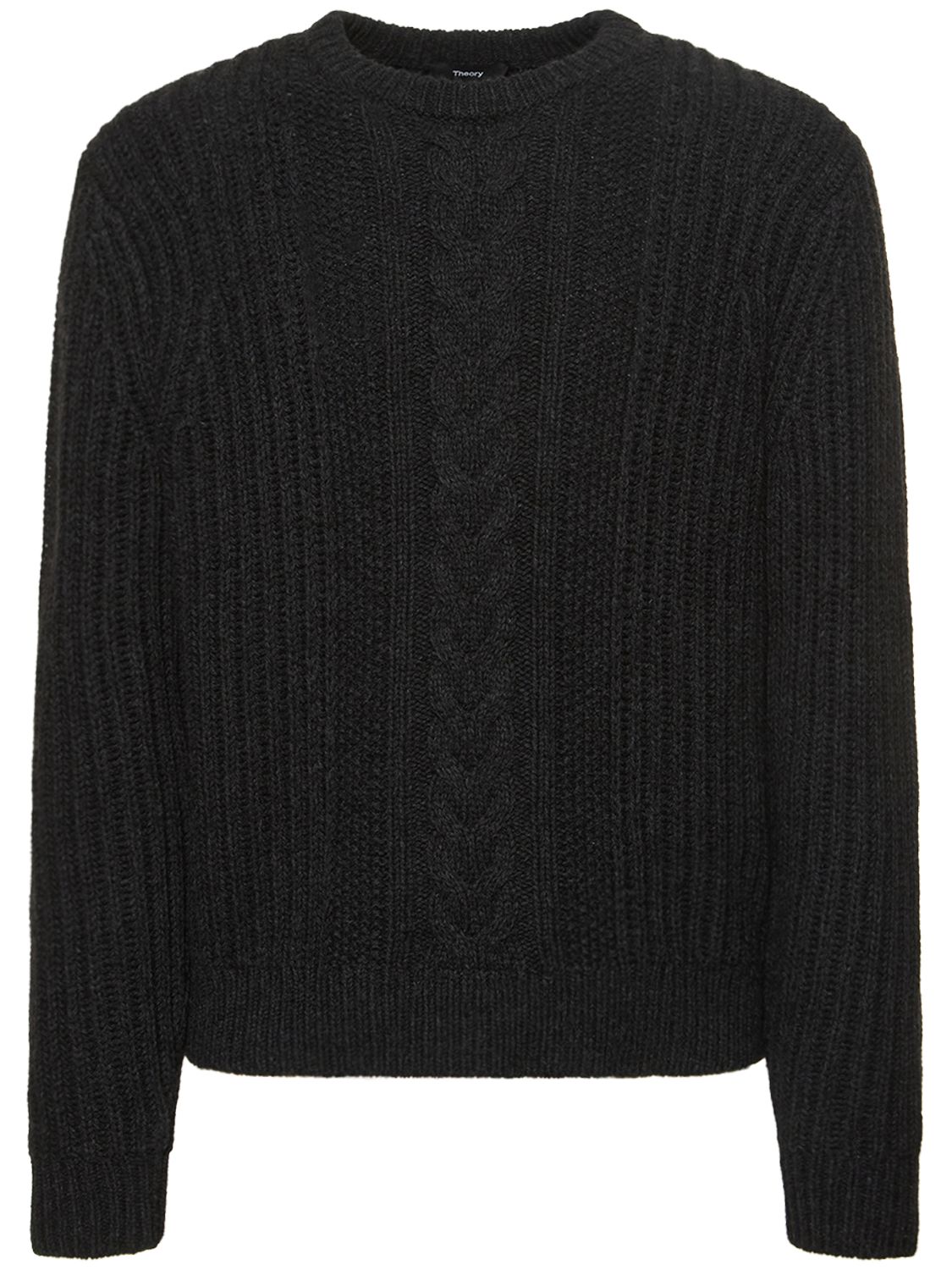 Vilare Wool Blend Knit Crewneck Sweater - THEORY - Modalova