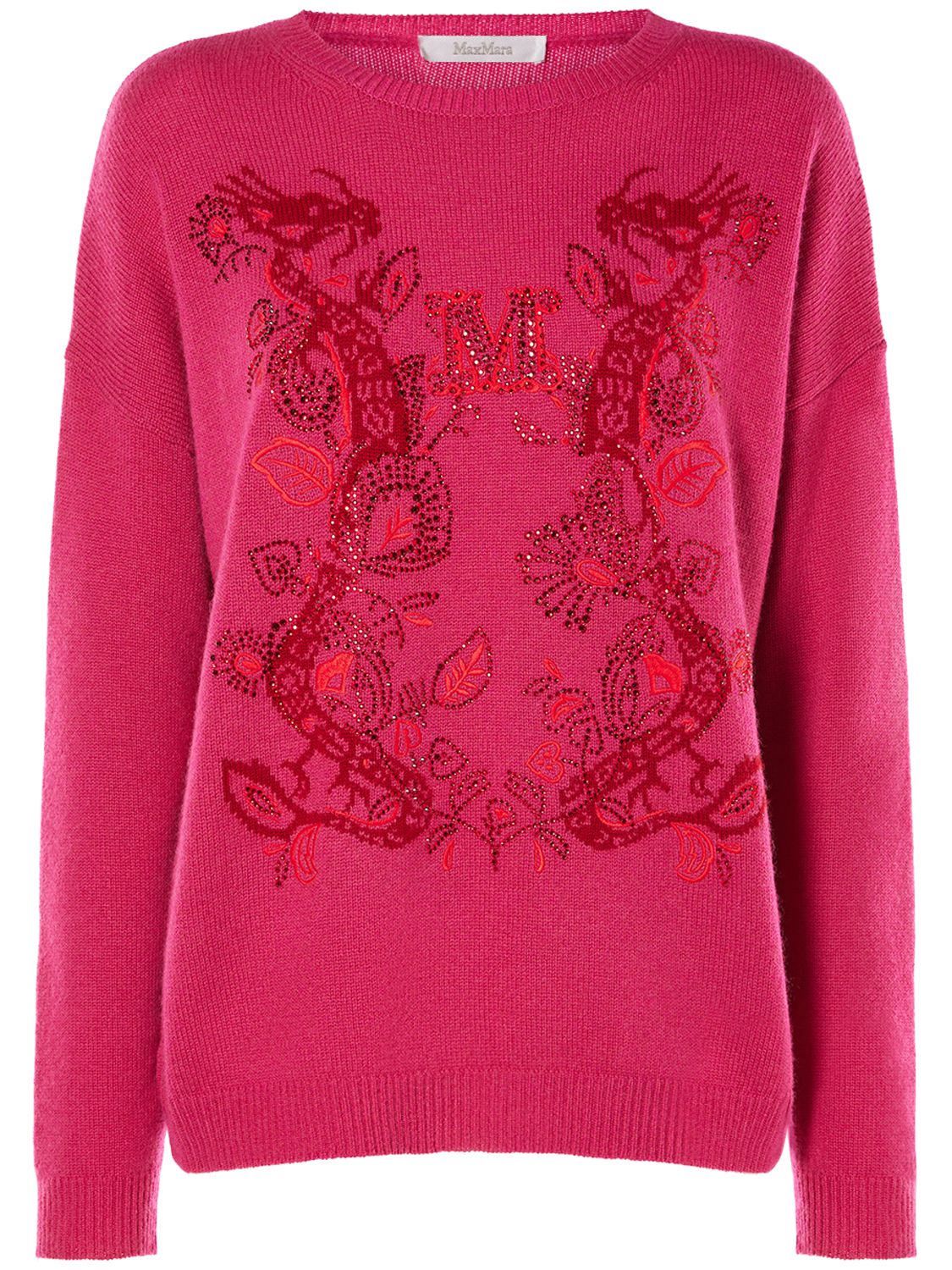 Nias Embroidered Wool & Cashmere Sweater - MAX MARA - Modalova